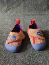 Nike Swoosh 1 Flyknit Sail/Game Royal-Siren Red Baby TD Toddler Size 6c FB3244
