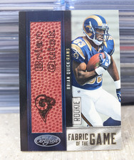 Brian Quick 2012 Certified Fabric of the Game Football /10 Rookie Patch Rams #14