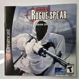 Tom Clancy's Rainbow Six: Rogue Spear Dreamcast Urban Operations, Manual, 2000