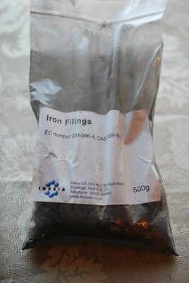 Iron Filings 483 Grams Inoxia Ltd Cranleigh UK Educational & Demonstration Uses