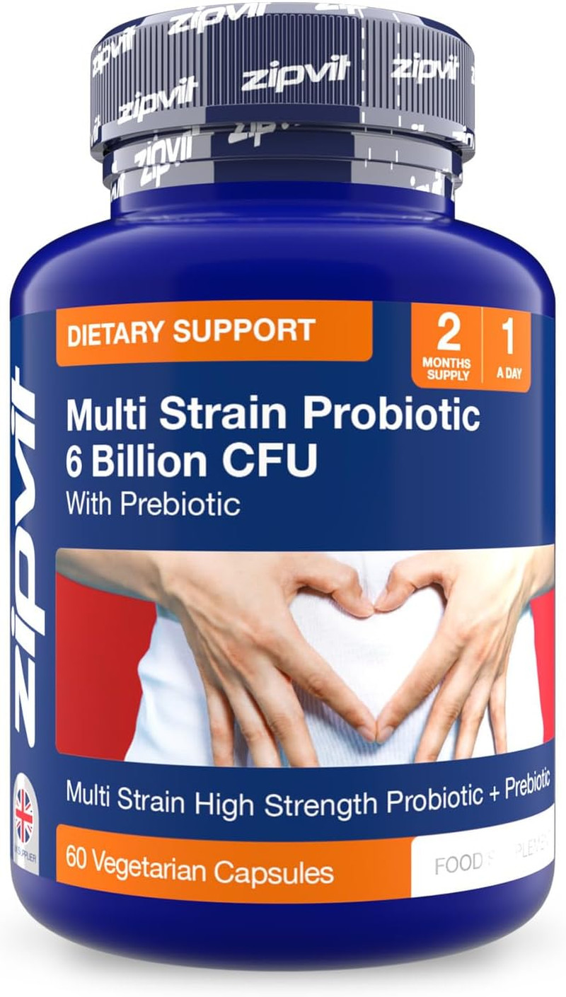 Probiotics 6 Billion CFU with Prebiotic, Includes Lactobacillus & Bifidobacteriu