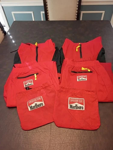 Two Vintage 90s Marlboro Adventure Team Rain Suits Men's L & XL - product listing photo