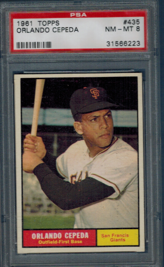 1961 Topps PSA 8 #435 Orlando Cepeda HOF