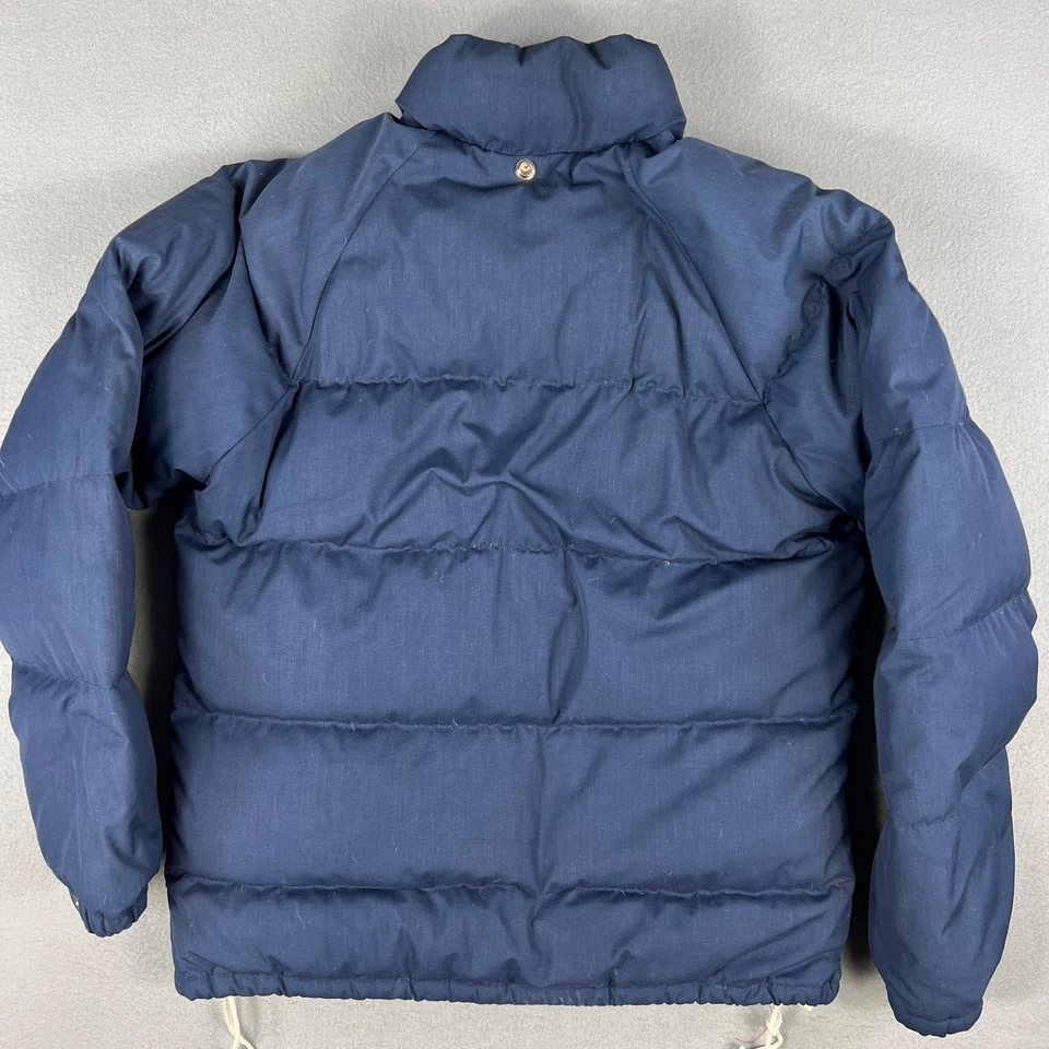 Chaqueta acolchada de plumón Colorado West de colección para hombre pequeña azul años 80 retro hecha en EE. UU. Foto 3 de 4