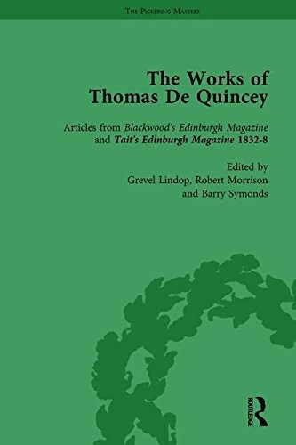 The Works of Thomas De Quincey, Part II vol 9, Lindop, Symonds 9781138764903..
