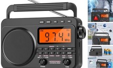 NOAA Weather Alert Radio,Digital AM FM Shortwave Radio with Best Deep Dark