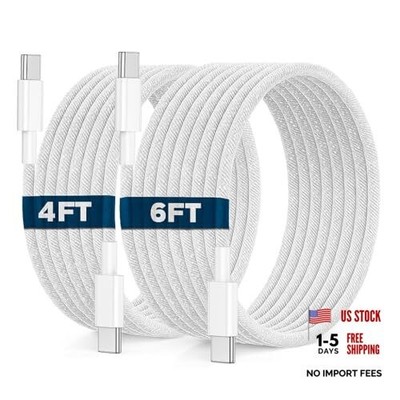 2Pack iPhone 17 16 15 Charger Cord, 1.2M+2M for iPhone 17e 17 17 Pro 17 Pro