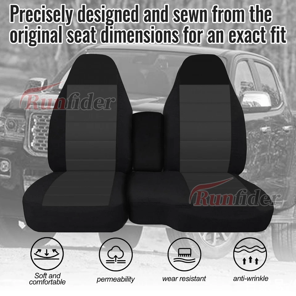 Seat Cover For Chevrolet Colorado/GMC Canyon 2004 -2011-Black Foto 2 de 4