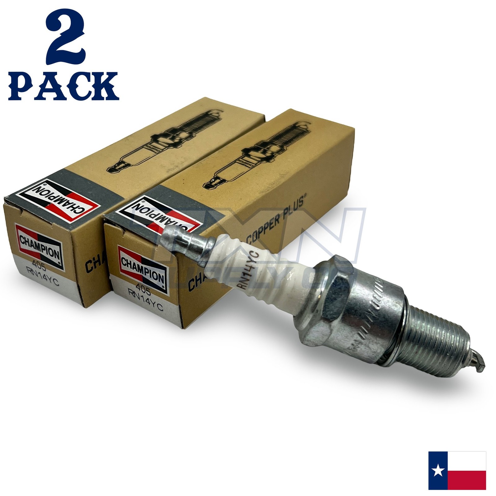 Champion 405 Copper Plus Spark Plug RN14YC - 2 Pack