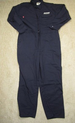Reed FR Coveralls Men 52 Blue Flame Fire Resistant Utility Jumper Mechanic HRC2