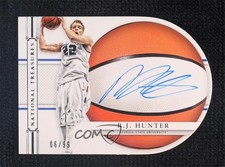 2015 Panini National Treasures College 6/99 RJ Hunter #25 Auto 2ct