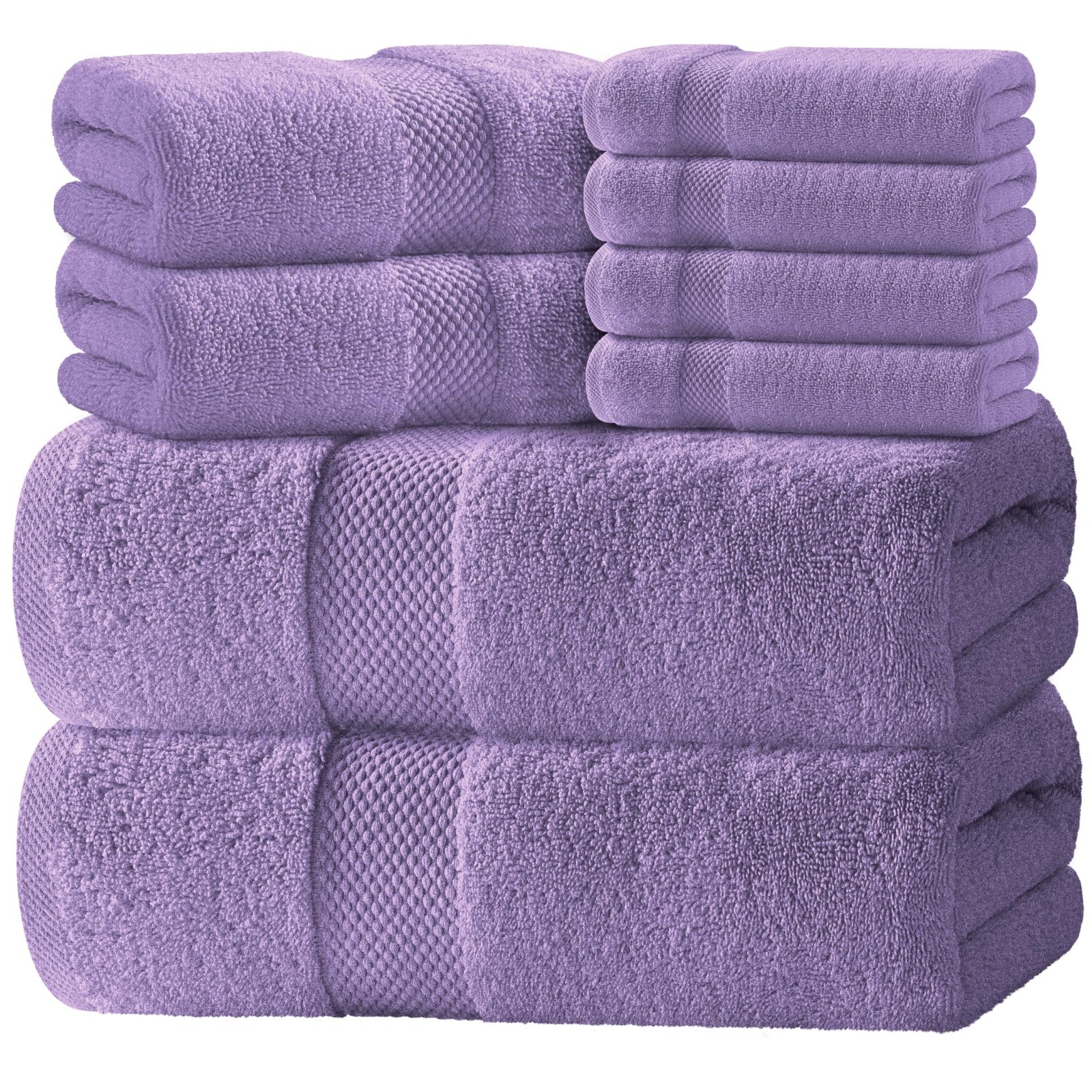 Set,  2/bath 2/hand 4/wash - 8 Piece, Lavender