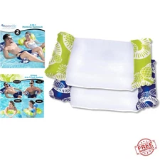 Waterlife 4-in-1 Pool Hammock 2-3-4 Packs, Inflatable Pool Chair Float, Water...