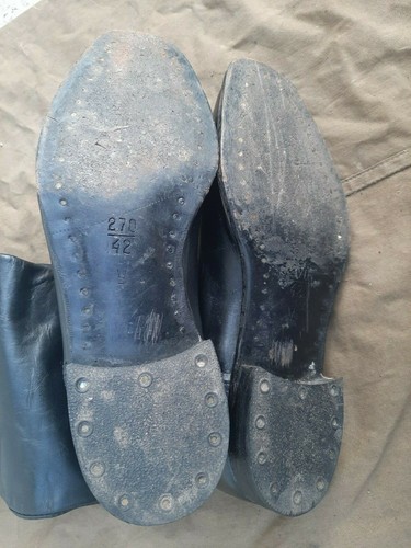 Soviet russian chrome officer army boots size 42 У narrow (270) new - Picture 5 of 12