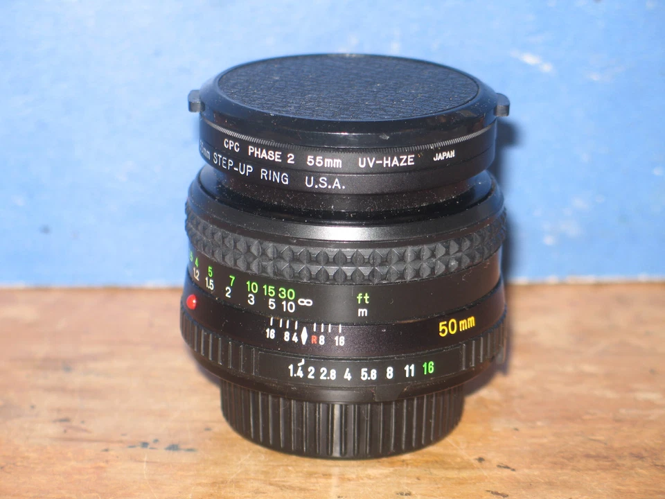 [Exc] Lente estándar MF de enfoque manual Minolta MD Rokkor-X 50 mm f/1,4. Foto 4 de 4