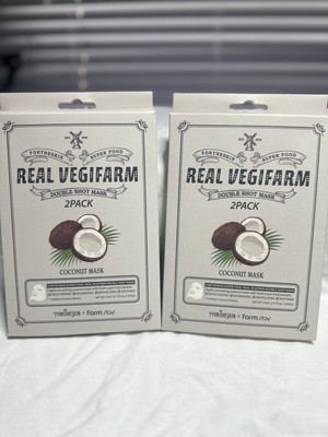 For The Skin Real Vegifarm 2 Pack Coconut Mask