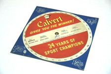 VINTAGE SPORTS SPIN GAME CALVERT WHISKEY BRANDED 1913-1943
