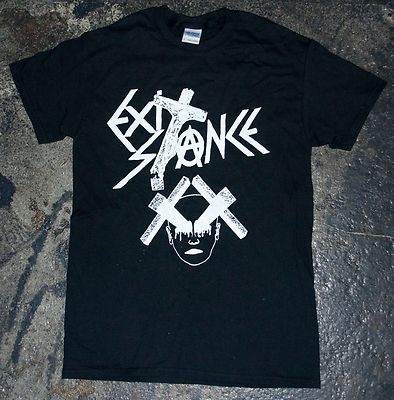 Exit-Stance - 'Crimes Against Humanity' T-shirt (punk crass mob discharge kbd)