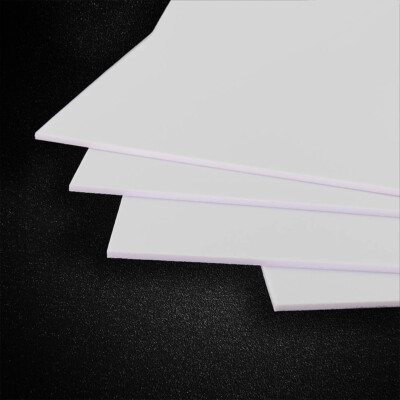 ABS0920 4pcs 2mm Thickness 200mm x 250mm ABS Styrene Sheets White Architectual