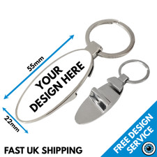 Custom Printed Metal Bottle Opener • Bespoke Personalised Logo Image Photo Print