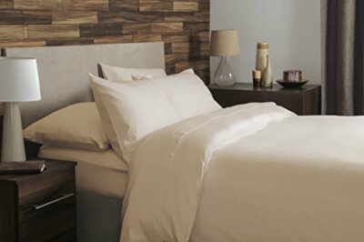 Gebürstete Baumwolle Flanell Bettwäsche in Creme alle Größen 165 g/m² Belledorm