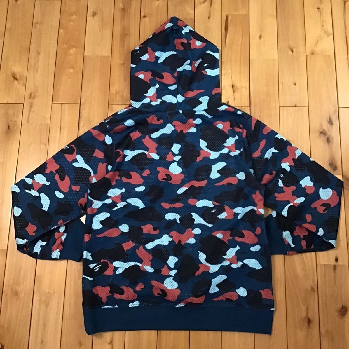 BAPE  MULTI CAMO MESH PULLOVER HOODIE