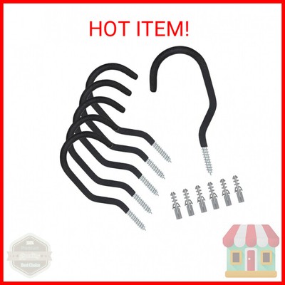 KURUI Heavy Duty Wall Hooks (2 Pack) - Garage Tool Organizer, Metal Storage Hooks For Ladders, Bikes, Garden Tools - View #5