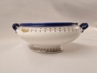 Vintage antique Royal Doulton Belmont Blue With Gold Trim Serving Dish 1930s