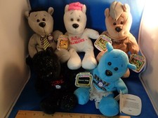 TV TUNE BEARS - 1999 TRA LA LA / MUSIC BEARS 5 7" PLUSH BEAR FIGURES  LQQK 