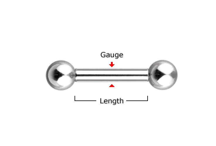 Par de anillos de pezón con barra de acero quirúrgico enchapados en oro rosa de 14K de ópalo 14G Foto 2 de 2