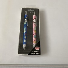 RARE Disney Store set of 2 Pens with Case MICKEY MINNIE