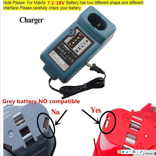 1- 4 X for Makita 18V 4.8Ah Ni-Mh Battery 1822 1834 1823 1833 1835 PA18 192826-5 - Picture 11 of 19