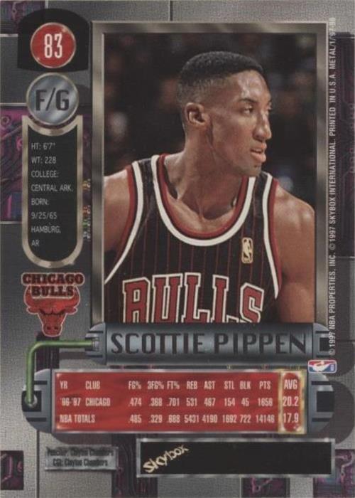 1997-98 Metal Universe - Scottie Pippen #83 for sale | eBay