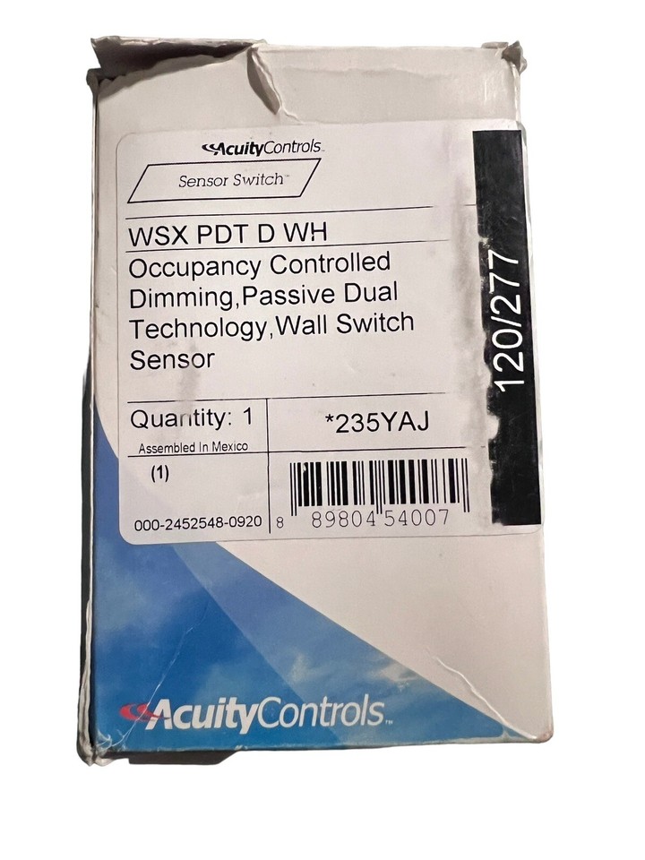 Sensor Switch WSX PDT D WH Wall Switch 120 Volts White | eBay