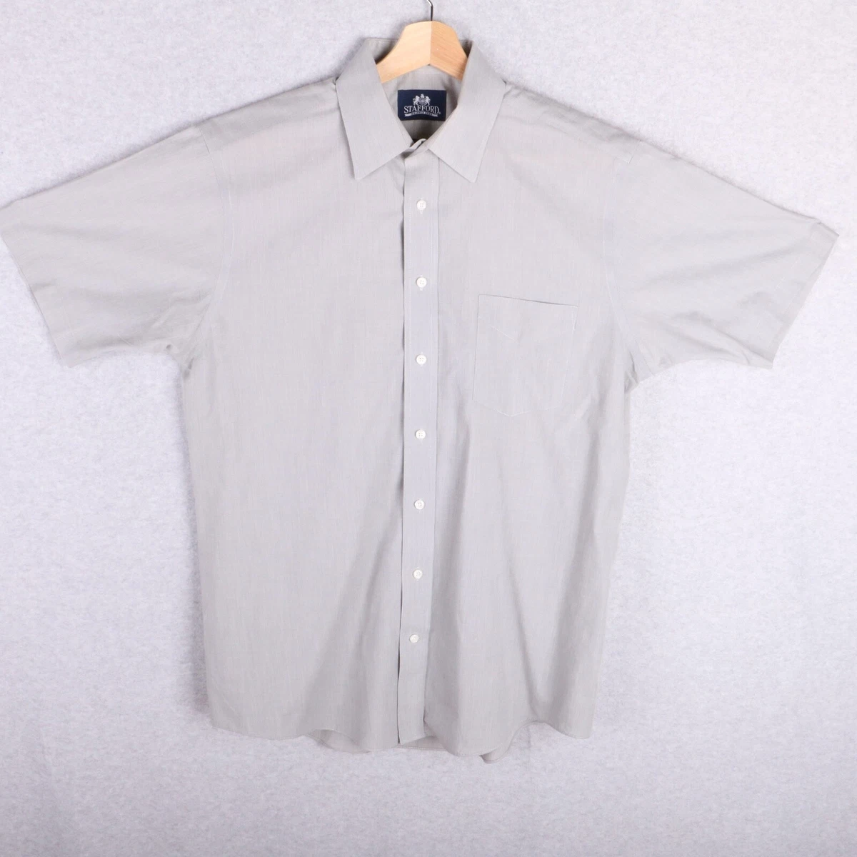 Stafford dress shirts short best sale sleeve