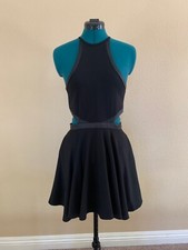 NASTYGAL Peekaboo Side Fit and Flare Knit Dress, Size Small