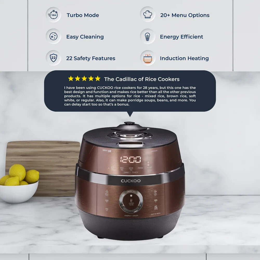 CUCKOO 10-Cup IH Pressure Rice Cooker CRP-JHR1009F | eBay