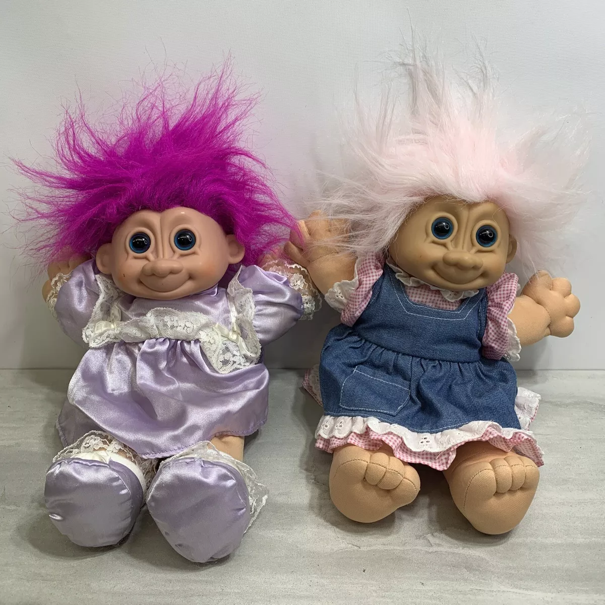 80s 90s Trolls Russ Crazy Hair Colourful Choose the One You LOVE 