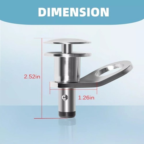 1/2'' Quick Release Boat Fender Holder Mount Cleat Hook Universal 316 Stainless - Bild 8 von 10