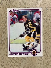 1981-82 Topps Hockey #129 RICK MIDDLETON Super Action Boston Bruins