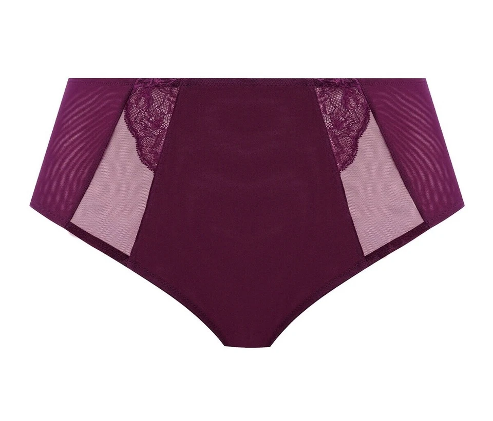 Bragas de encaje cintura alta Elomi Brianna Full Brianna Blackberry talla 3XL 20 22 8085 Foto 4 de 4