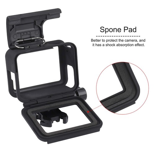 QIMEI-SHOP Cadre Boîtier Protection Compatible avec GoPro Hero7/2018/6/5 Coqu... - Photo 3 sur 7