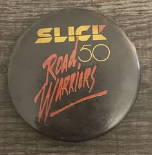 Vintage Slick 50 Road Warrior Motor Oil Engine Wear Treatment Racing Pinback