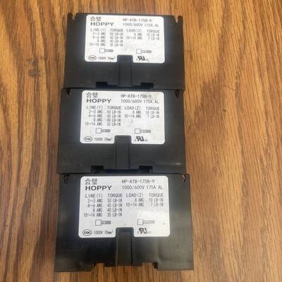 HP-ATB-175B-9 - Panel Mount Barrier Terminal Block, 175 A, 600 V