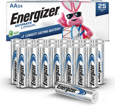 #ad Energizer Ultimate Lithium AA Batteries 1.5V 24 Pack $66.89