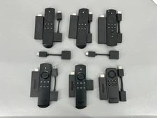 Lot of 6 Amazon Fire TV Stick Streaming Devices w Alexa Voice Remotes