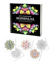 Mandala Coloring Book for Adults Women Spiral Bound 120GSM 40 Designs Relaxation