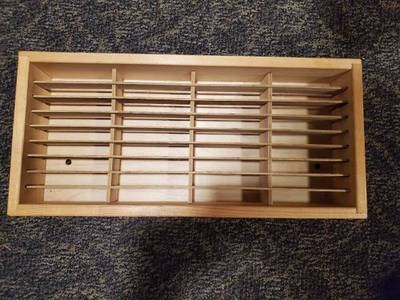 #ad #ad Vintage Napa Valley Box Company 36 Cassette Tape Storage Rack $45.00