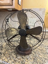 Antique GE General Electric 12  4 Blade Brass...