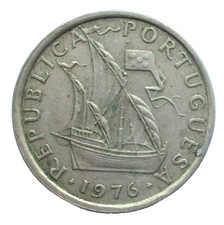 Portugal 5 Escudos 1976 Caravel